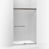 Kohler Sliding shower door, 70" H x 44-5/8 - 47-5/8" W, with 1/4" thick Frosted glass