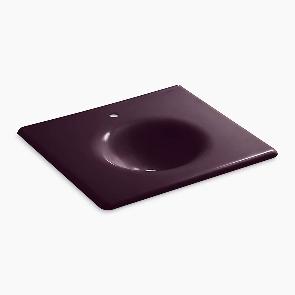 Kohler 25" Enameled cast iron vanity top with integrated round sink