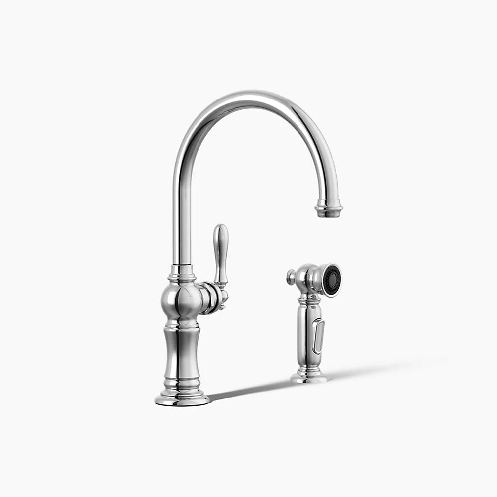 Kohler Artifacts® Single-handle kitchen sink faucet with two-function sprayhead