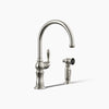 Kohler Artifacts® Single-handle kitchen sink faucet with two-function sprayhead