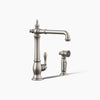 Kohler Artifacts® Single-handle kitchen sink faucet with side sprayer
