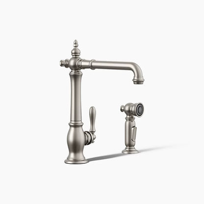 Kohler Artifacts® Single-handle kitchen sink faucet with side sprayer