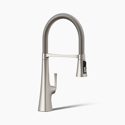Kohler Graze® Semi-professional kitchen sink faucet with three-function sprayhead