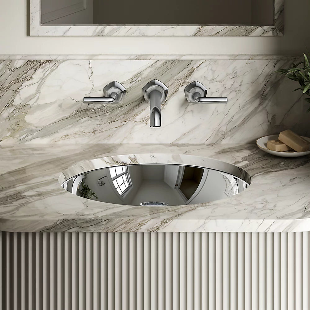 Bachata® 20" oval drop-in/undermount bathroom sink