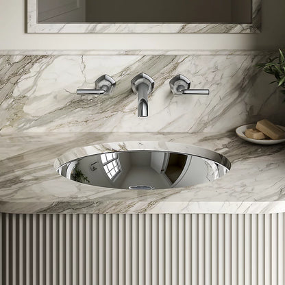 Bachata® 20" oval drop-in/undermount bathroom sink