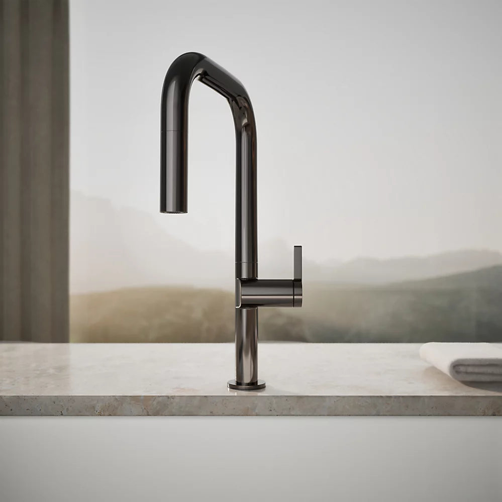 Kohler Components® Pull-down kitchen sink faucet with two-function sprayhead