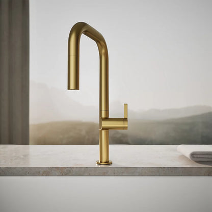 Kohler Components® Pull-down kitchen sink faucet with two-function sprayhead