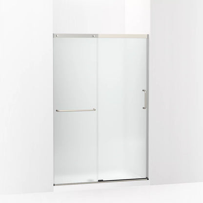 Kohler Sliding shower door, 70-1/2" H x 44-1/4 - 47-5/8" W, with 1/4" thick Frosted glass