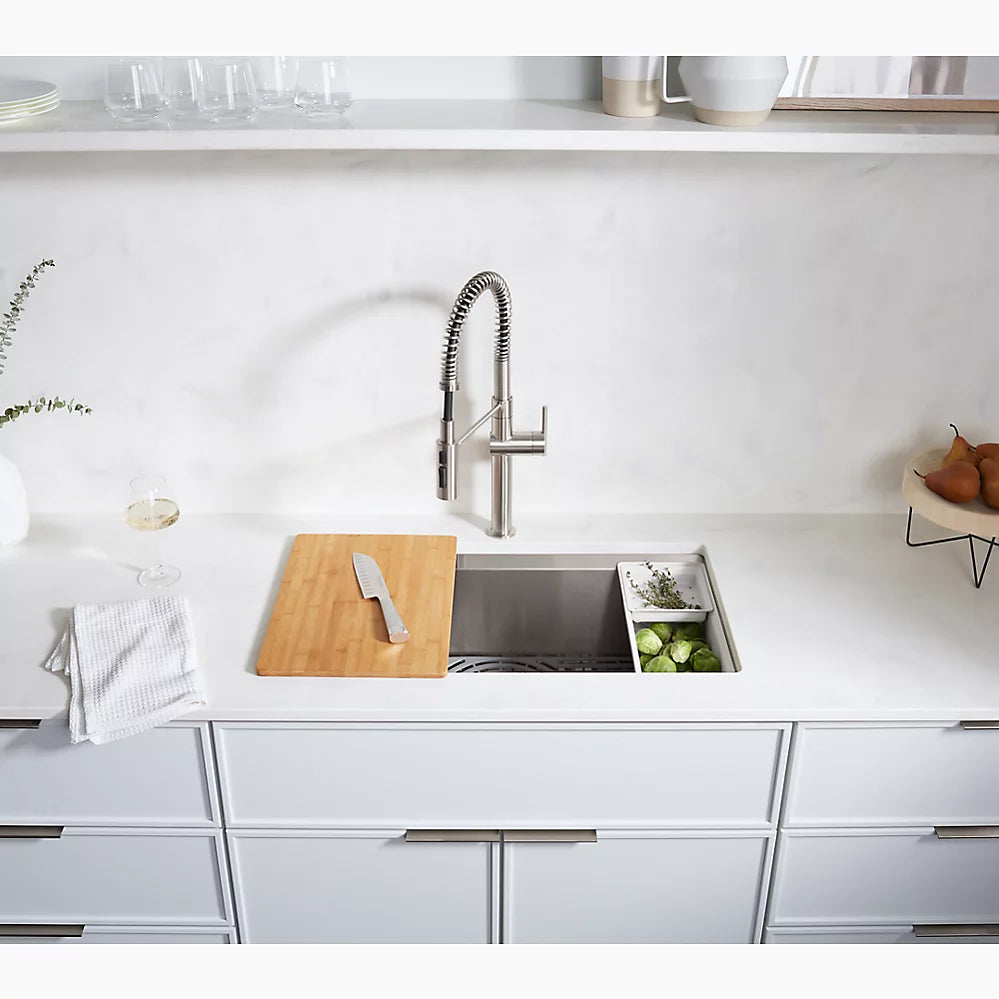 Kohler 33" top-/undermount single-bowl workstation kitchen sink