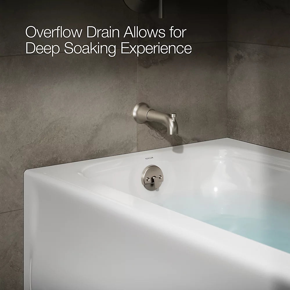Kohler Bancroft Alcove Bath Left Drain