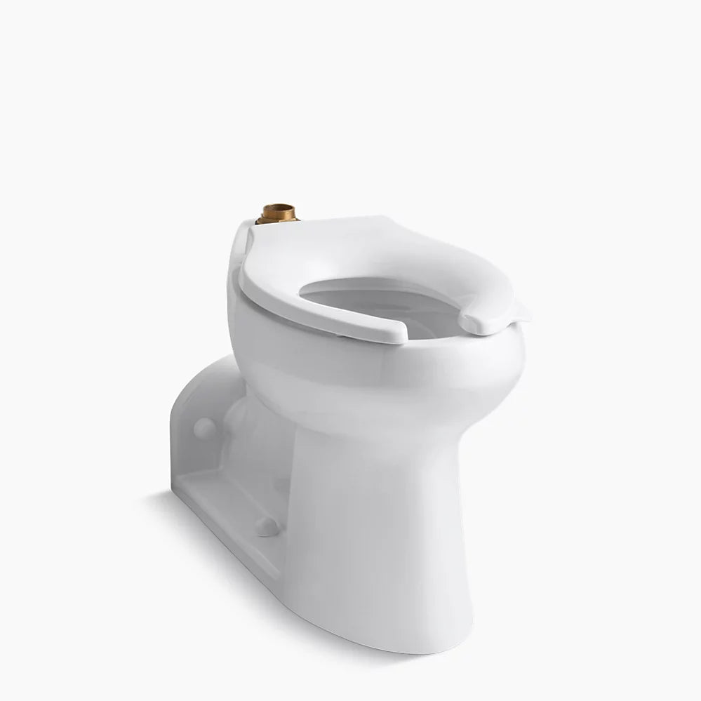 Kohler Floor-mount top spud flushometer bowl with exposed trapway