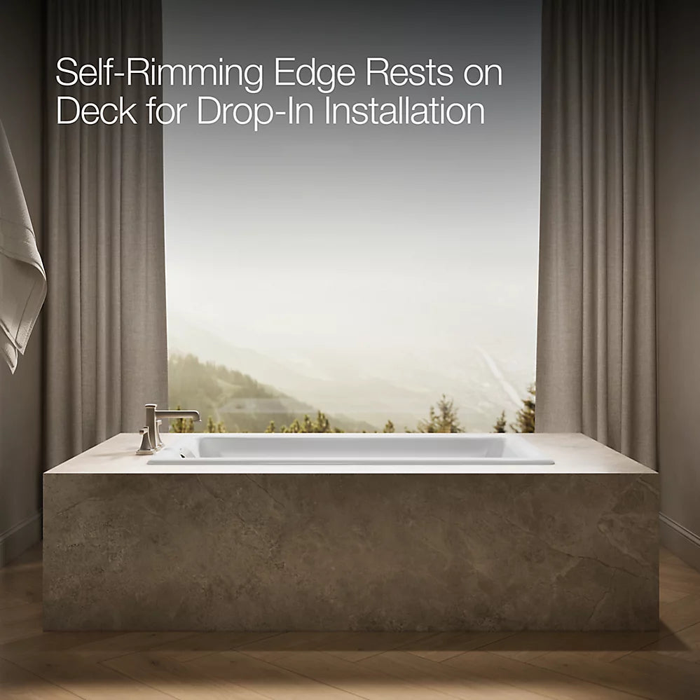 Kohler Tea-for-two Heated Bubblemassage Air Bath 60 x 32-Inch Drop-In Bathtub