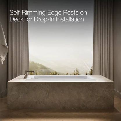 Kohler Tea-for-two Heated Bubblemassage Air Bath 60 x 32-Inch Drop-In Bathtub