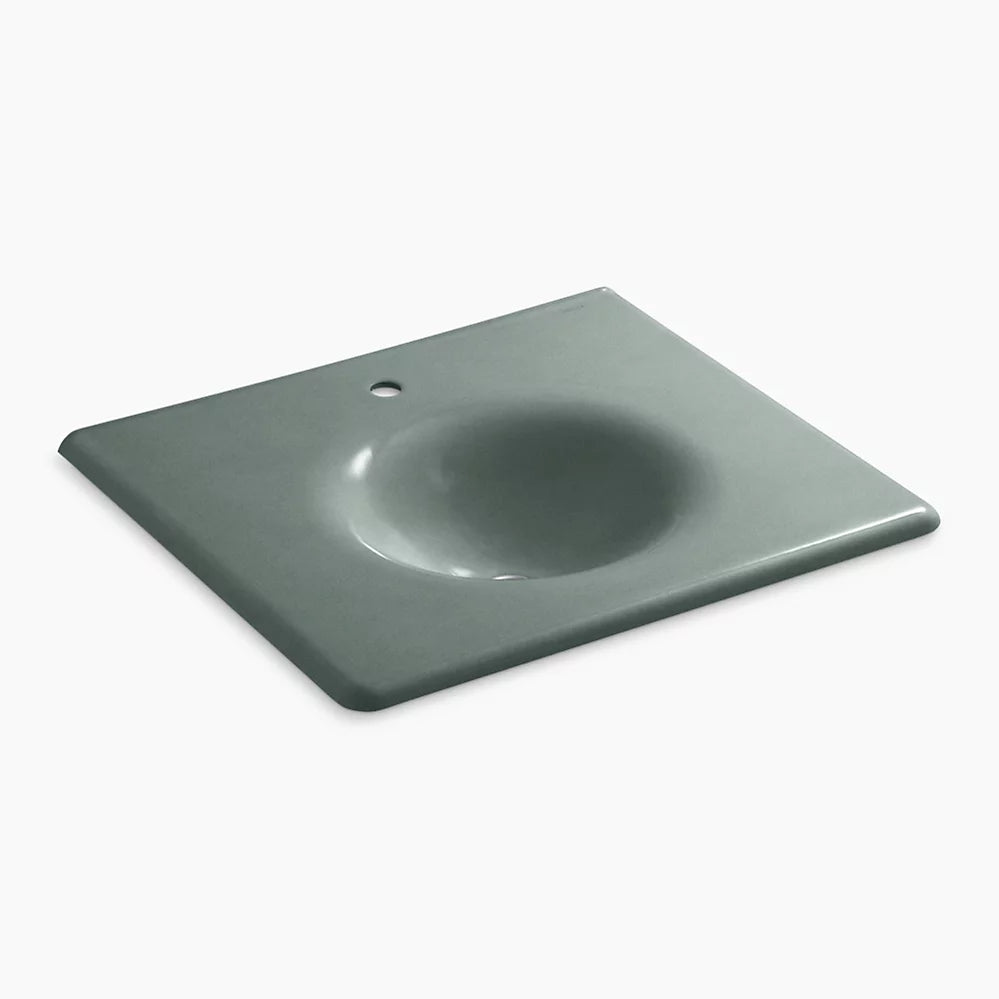 Kohler 25" Enameled cast iron vanity top with integrated round sink