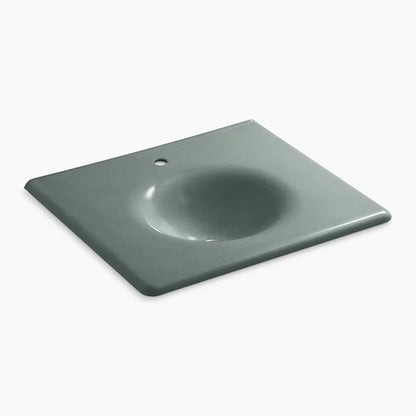 Kohler 25" Enameled cast iron vanity top with integrated round sink
