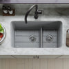 Kohler Smart Divide® 33-1/2" undermount double-bowl kitchen sink