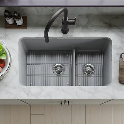 Kohler Smart Divide® 33-1/2" undermount double-bowl kitchen sink