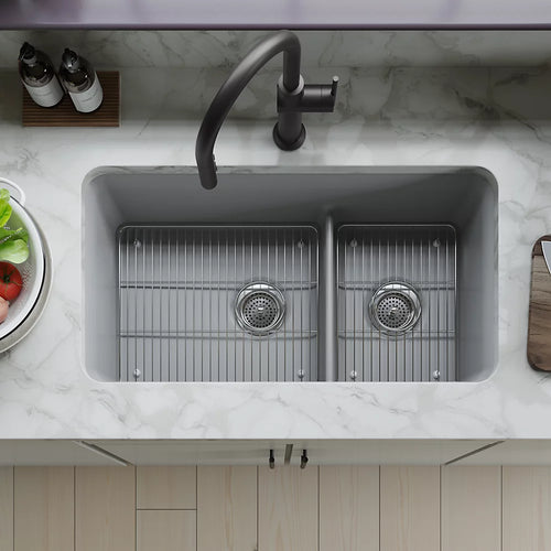 Kohler Smart Divide® 33-1/2" undermount double-bowl kitchen sink