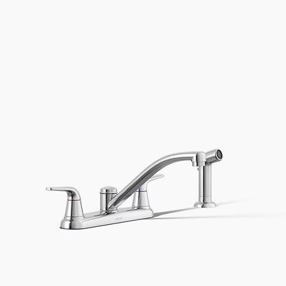 Kohler Two-handle kitchen sink faucet with side sprayer