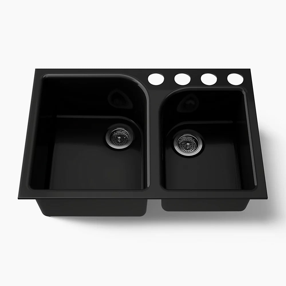 Kohler Executive Chef™ 33" undermount double-bowl kitchen sink