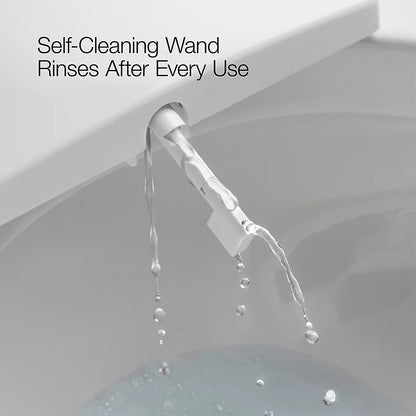 Kohler Round-front bidet toilet seat with remote control