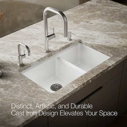 Kohler Riverby® 33" undermount double-bowl workstation kitchen sink
