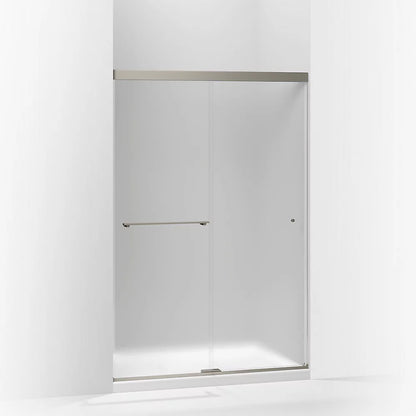 Kohler Sliding shower door, 70" H x 44-5/8 - 47-5/8" W, with 1/4" thick Frosted glass