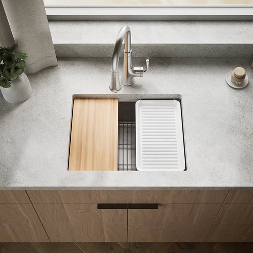 Kohler Strive® 23" undermount single-bowl workstation kitchen sink