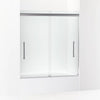 Kohler 63-9/16" H sliding bath door with 5/16"-thick glass