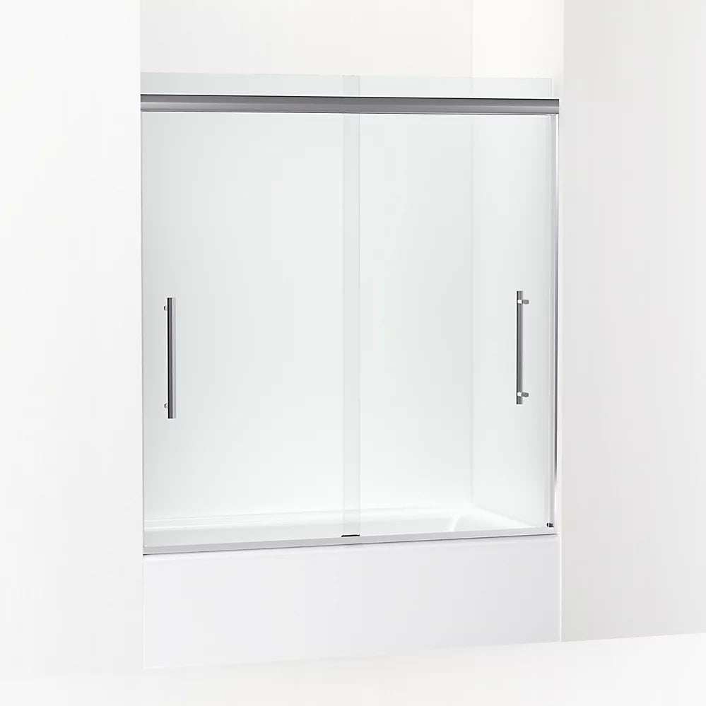 Kohler 63-9/16" H sliding bath door with 5/16"-thick glass