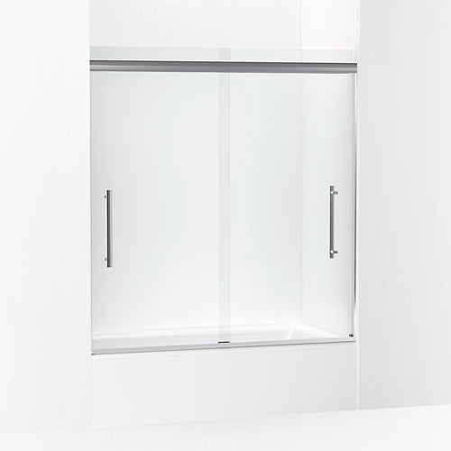 Kohler 63-9/16" H sliding bath door with 5/16"-thick glass