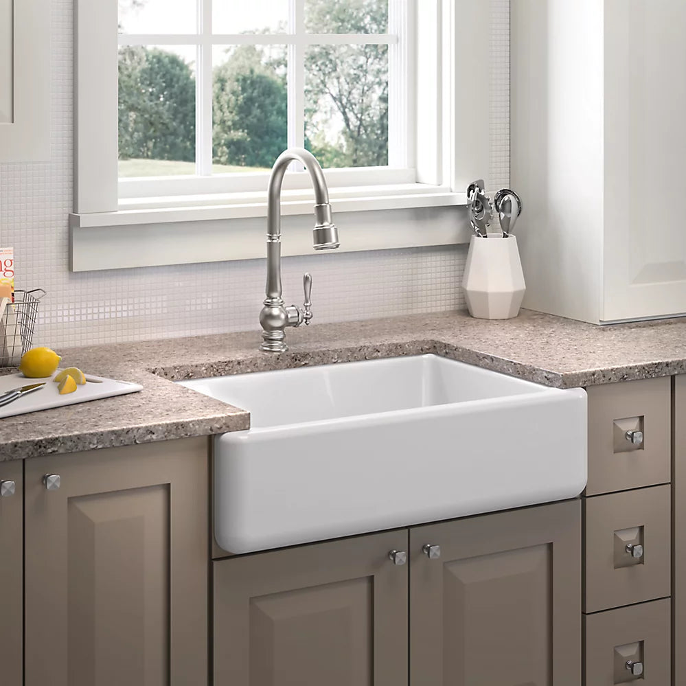 Kohler 32-3/4" undermount single-bowl farmhouse kitchen sink