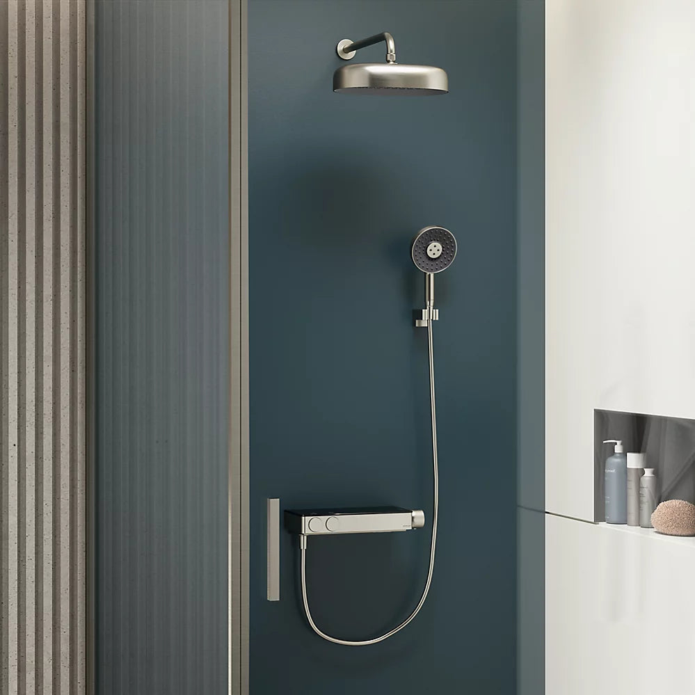 Kohler Two-way exposed thermostatic valve with shower column for rainhead and handshower