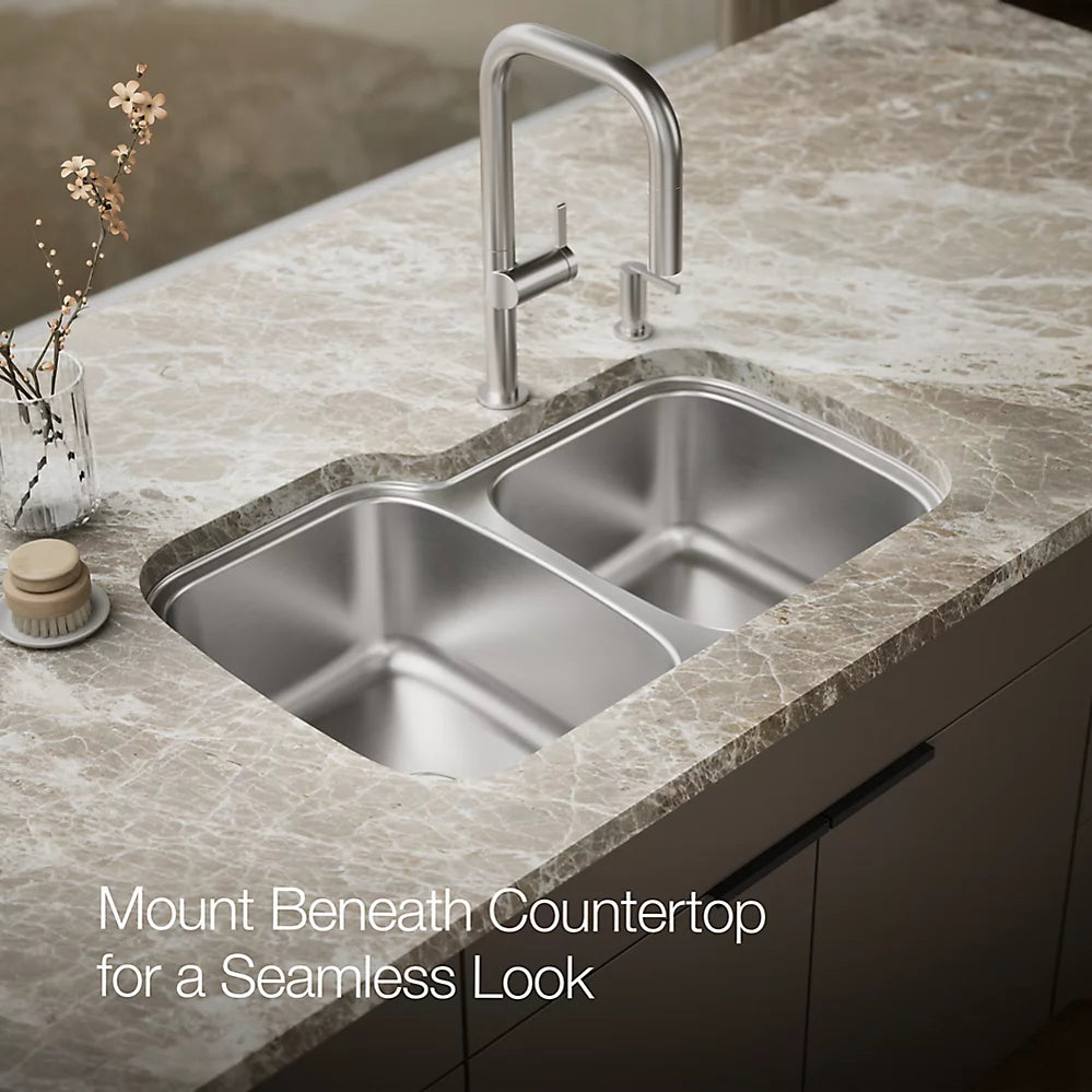 Kohler Verse Top- Double-bowl 33-Inch Undermount Kitchen Sink