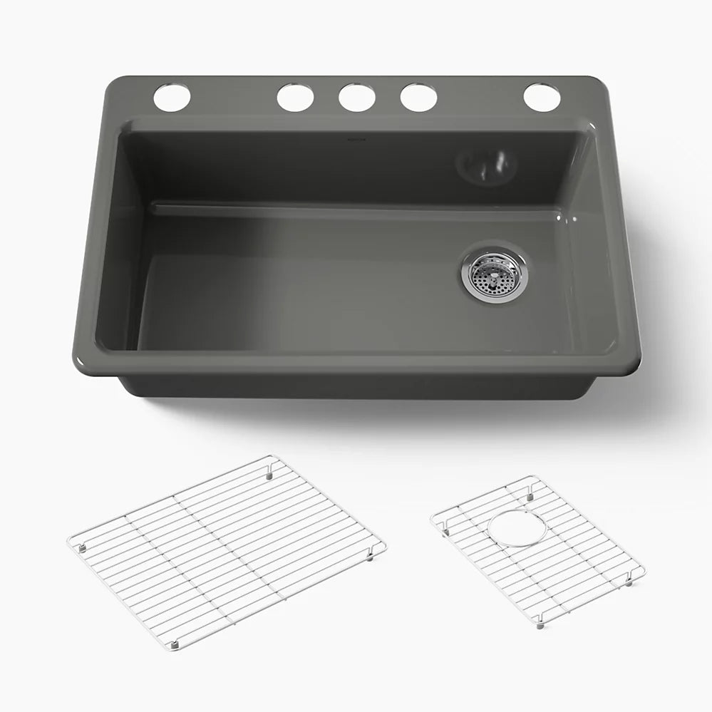 Kohler Riverby® 33" undermount single-bowl kitchen sink