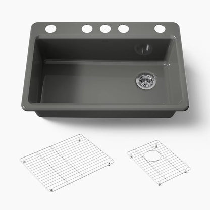 Kohler Riverby® 33" undermount single-bowl kitchen sink