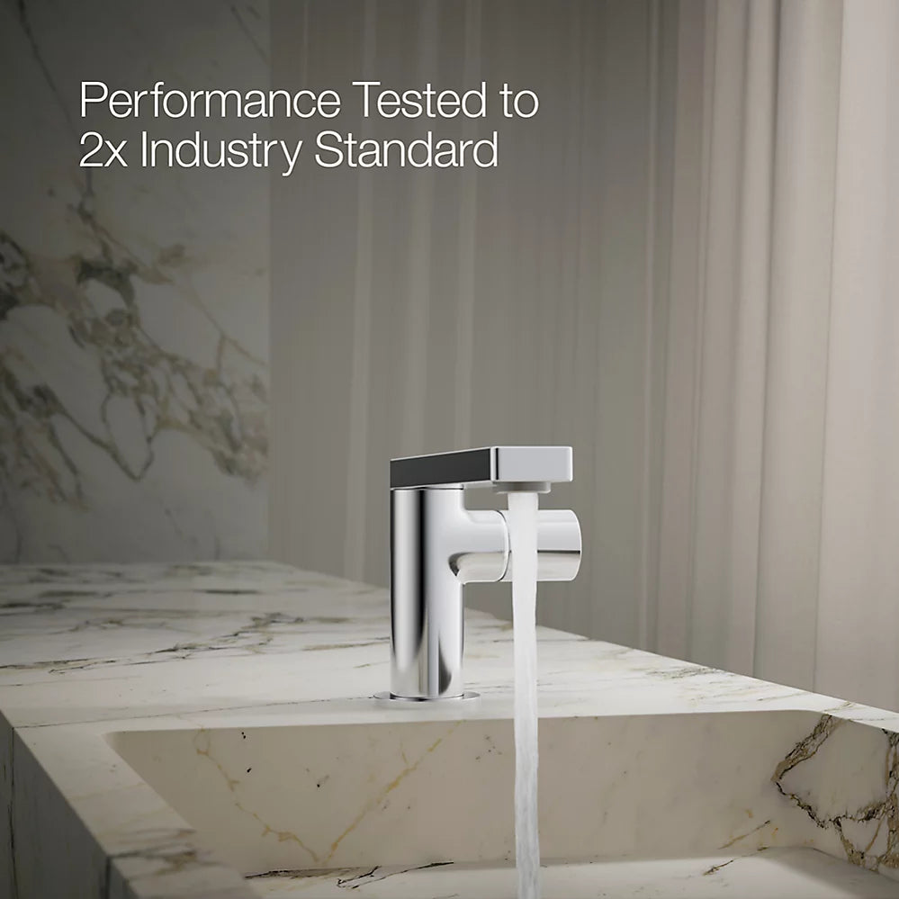 Kohler Single-handle bathroom sink faucet with Cylindrical handle, 1.2 gpm