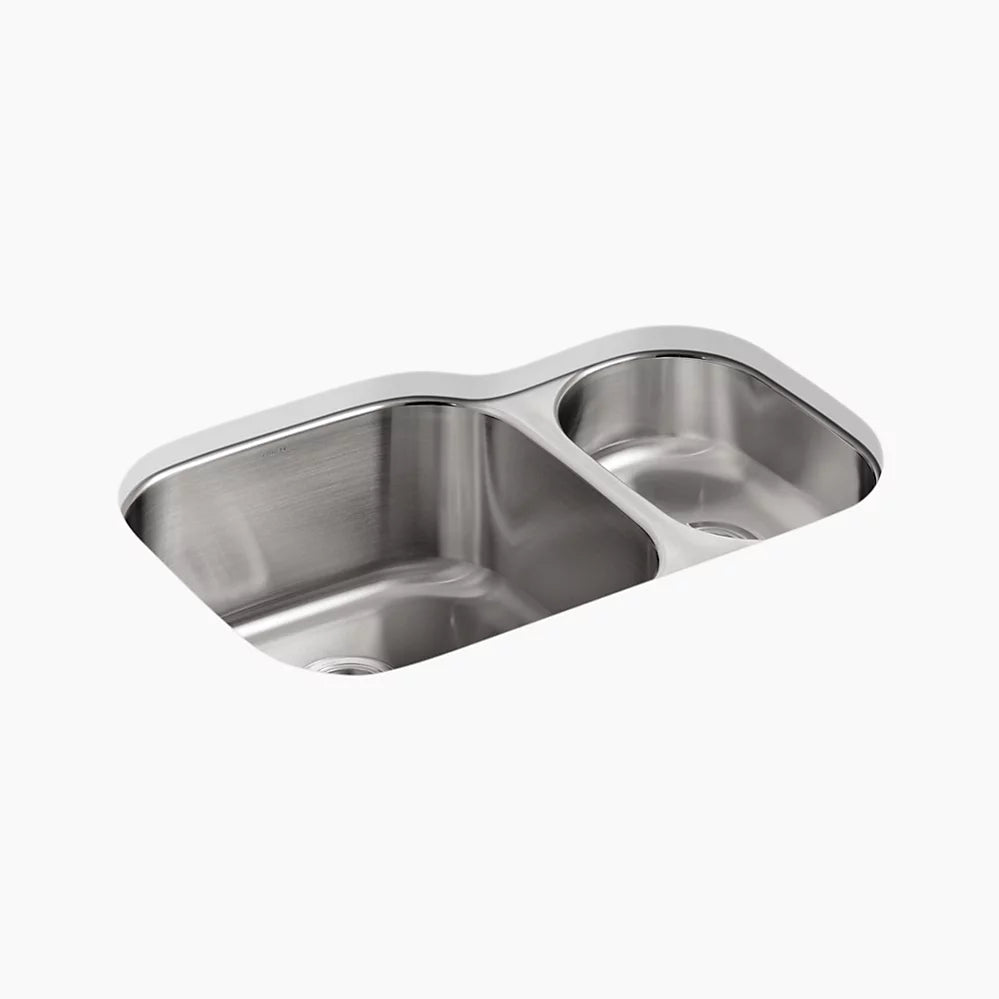 Kohler 30-3/4" undermount double-bowl kitchen sink