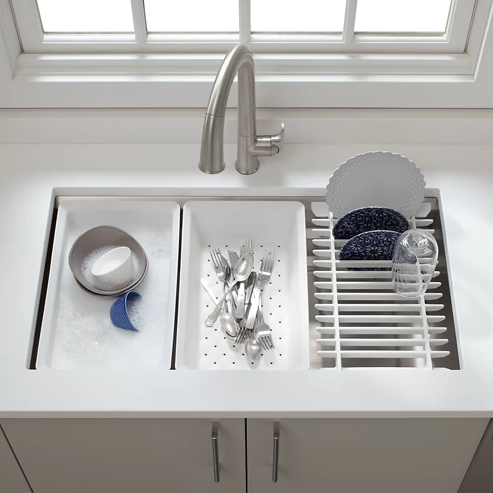 Kohler 33" undermount single-bowl workstation kitchen sink