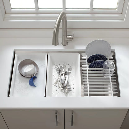 Kohler 33" undermount single-bowl workstation kitchen sink