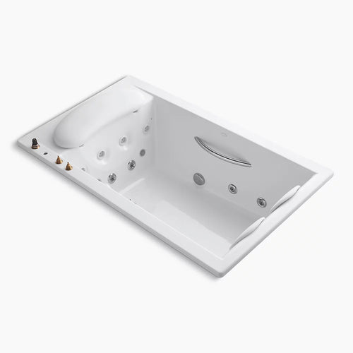 Kohler 75" x 45" drop-in heated whirlpool bath