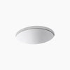 Kohler 19-1/4" oval undermount bathroom sink with glazed underside, no overflow