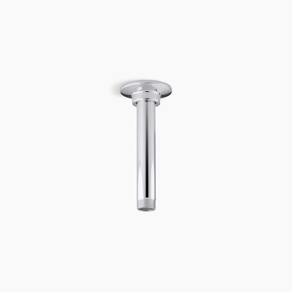 Kohler 6" ceiling-mount single-function rainhead arm and flange