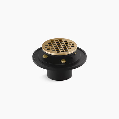 Kohler Round brass tile-in shower drain