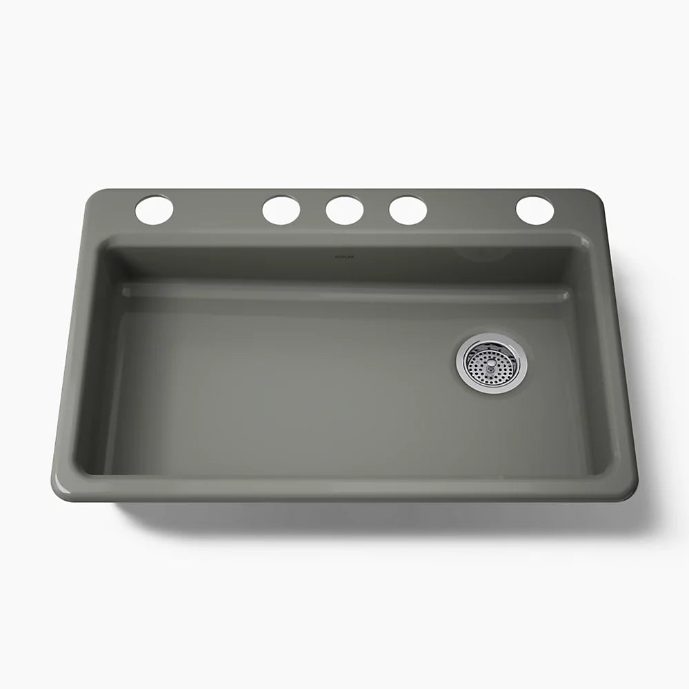 Kohler Riverby® 33" undermount single-bowl kitchen sink