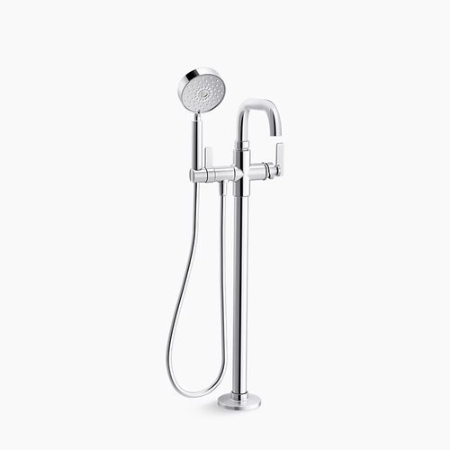 Kohler Floor-mount bath filler trim with handshower