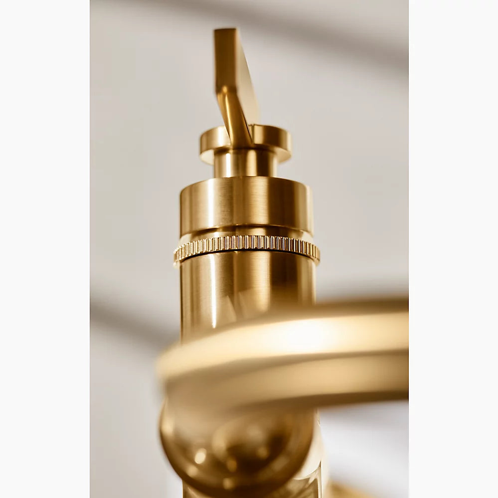 Kohler Floor-mount bath filler trim with handshower