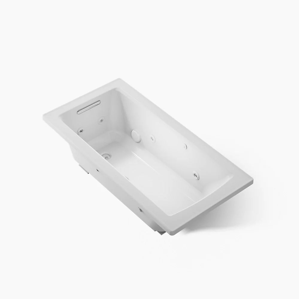 Kohler Archer Whirlpool Bath With Bask Heated Surface 60 x 30-Inch Drop-In Bathtub