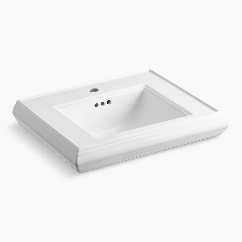 Kohler Pedestal/console table bathroom sink basin with single faucet-hole drilling