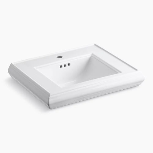 Kohler Pedestal/console table bathroom sink basin with single faucet-hole drilling